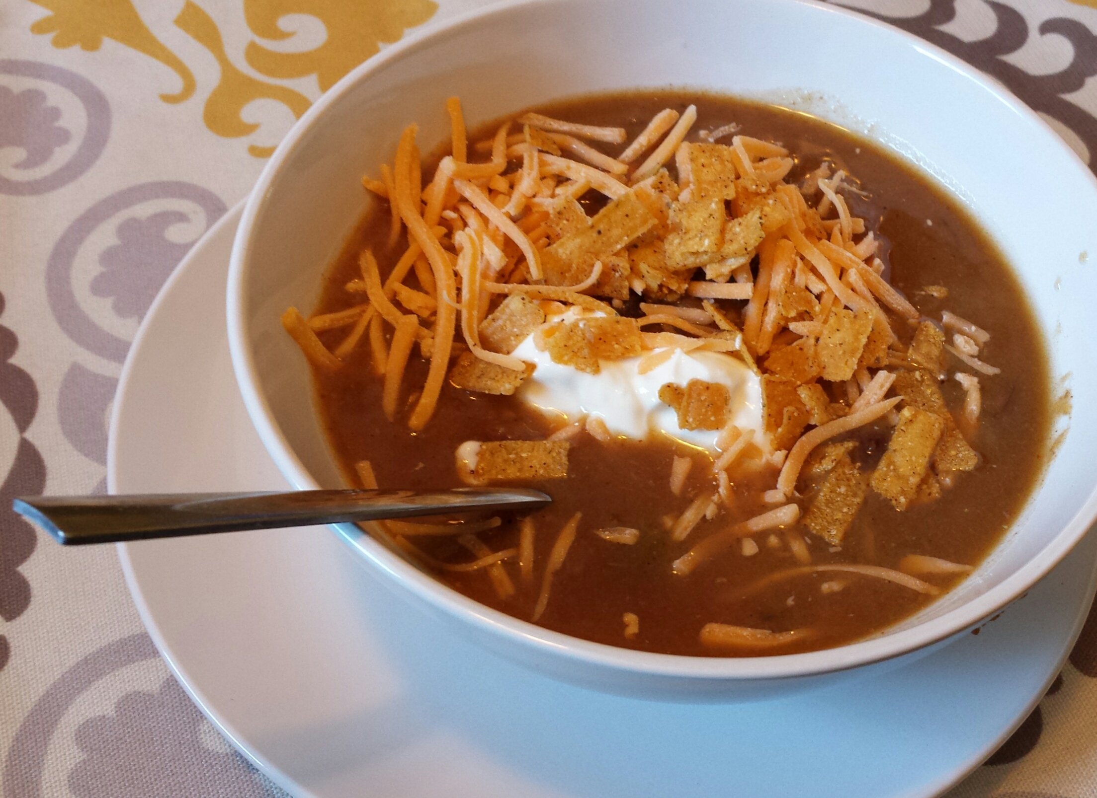 Slow-Cooker Chicken and Black Bean Soup